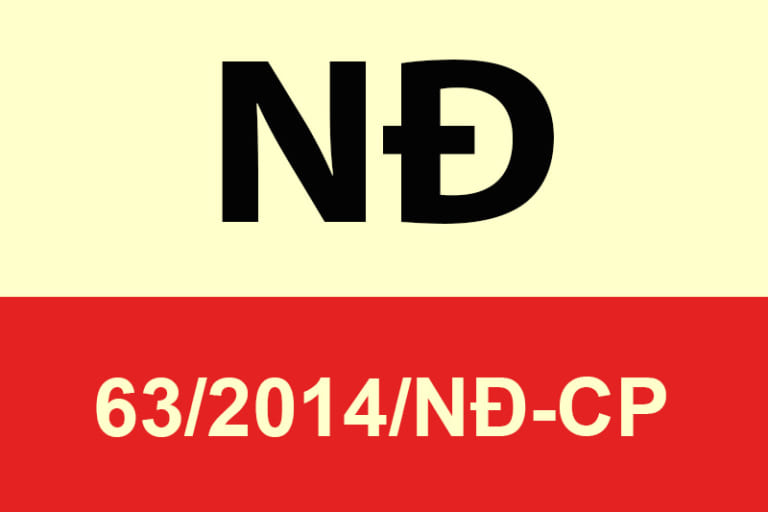 Nghị định 63/2014/NĐ-CP ngày 26 tháng 6 năm 2014