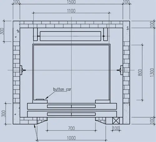 Bản vẽ cad thang máy gia đình kích thước 1400mm x 1400mm