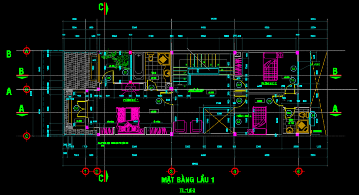 Nhà phố 3 tầng 6x20m