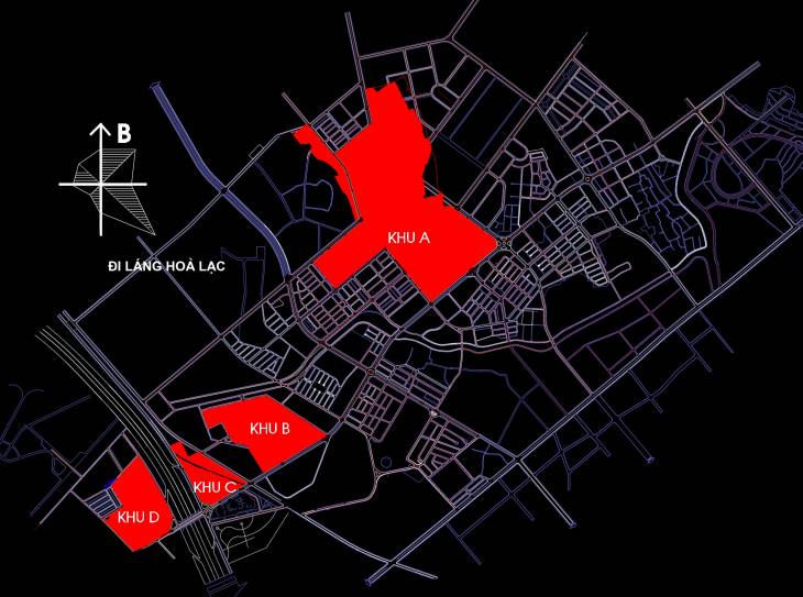 File cad bản vẽ quy hoạch khu đô thị Dương Nội