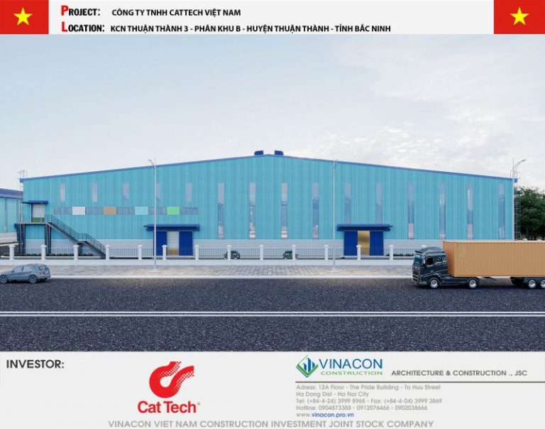 Thiết kế nhà máy Điện Tử quy mô 42.600 m2 tại KCN Thuận Thành 3 tỉnh Bắc Ninh