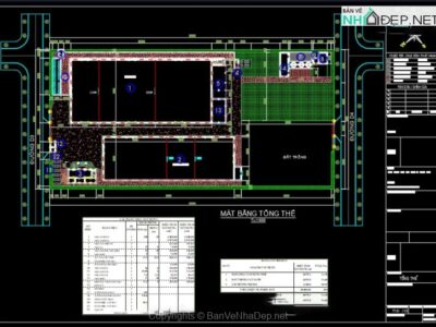 2 mẫu bản vẽ autocad Nhà xưởng 45x100m và 31x93m