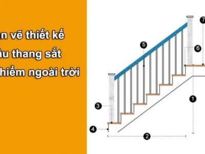 Bản vẽ cầu thang sắt các loại