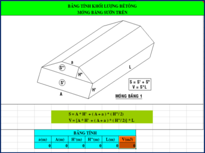 Bảng tính toán thông gió tầng hầm (BTME0015)