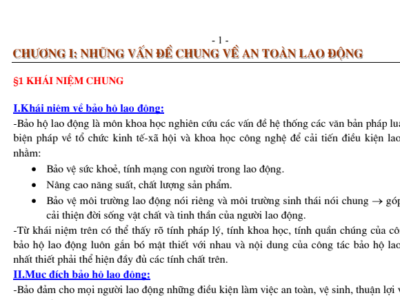 Bài giảng An toàn lao động – Nguyễn Văn Mỹ