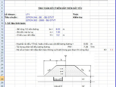 Xử lý nền đắp trên đất yếu