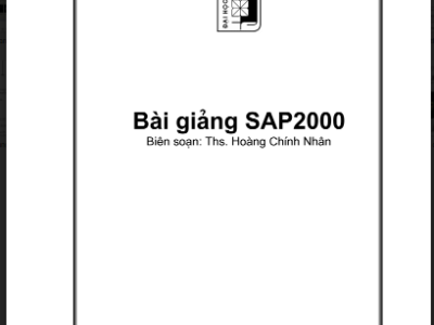 Bài giảng sap2000 – đại học xây dựng