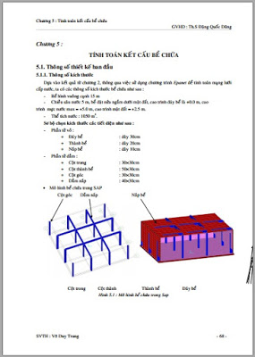 Tính toán kết cấu bể chứa