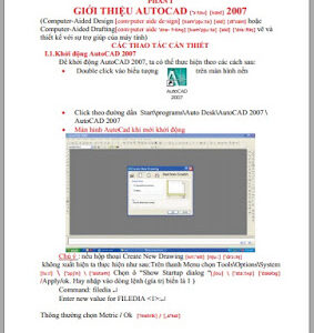 Giáo trình Autocad 2D – 2007