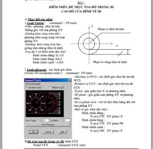 Giáo trinh AutoCad 3D – Full