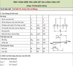 Tính toán kiểm tra bu lông chịu cắt