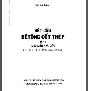 Kết cấu bê tông cốt thép tâp 2 – Võ Bá Tầm