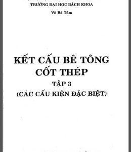 Kết cấu bê tông cốt thép tâp 3 – Võ Bá Tầm