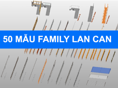 50 mẫu Family thư viện Lan can Revit