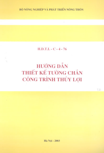 Hướng dẫn thiết kế tường chắn công trình thủy lợi