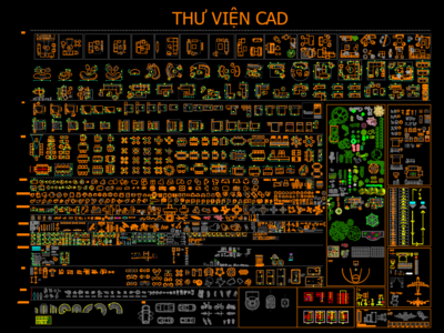 Thư viên nội thất autocad