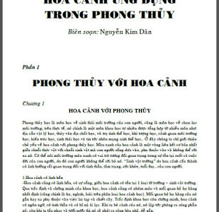 Hoa cảnh ứng dụng trong phong thủy