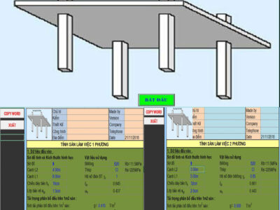 Chương trình tính thép sàn