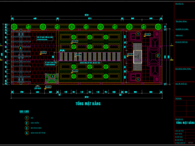 Bản vẽ khu lăng mộ file autocad