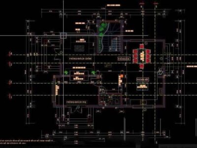 Bản vẽ triển khai nội thất biệt thự