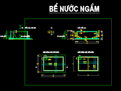 Bảng tính toán bể nước ngầm hay