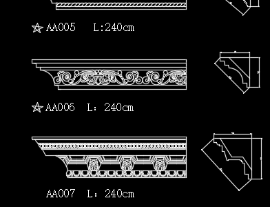 Bộ thư viện phào chỉ autocad cực đẹp