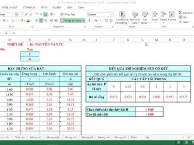 Bảng tính cọc khoan nhồi bê tông chính xác mới nhất 2020
