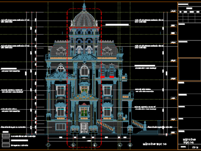 Hồ sơ kiến trúc lâu đài đầy đủ nhất chi tiết