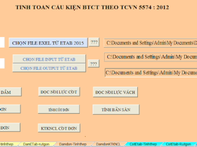 PHẦN MỀM TÍNH TOÁN FULL CỘT DẦM SÀN BTCT 03