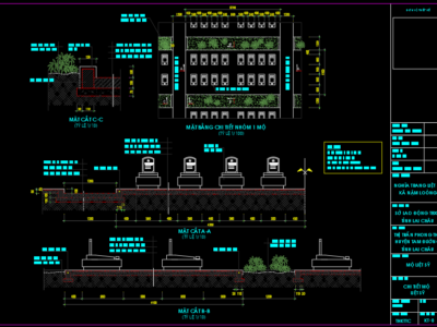 File autocad bản vẽ thiết kế chi tiết Mộ Liệt Sỹ