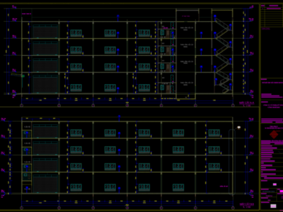 Bản vẽ thiết kế nhà xưởng 5 tầng 16x60m