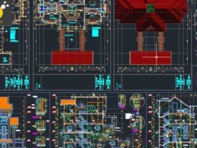 Hồ sơ autocad Nhà Phố – Biệt Thự khoảng 547 MB file cad được nén lại