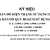 KÝ HIỆU BẢN ĐỒ HIỆN TRẠNG SỬ DỤNG ĐẤT VÀ BẢN ĐỒ QUY HOẠCH SỬ DỤNG ĐẤT